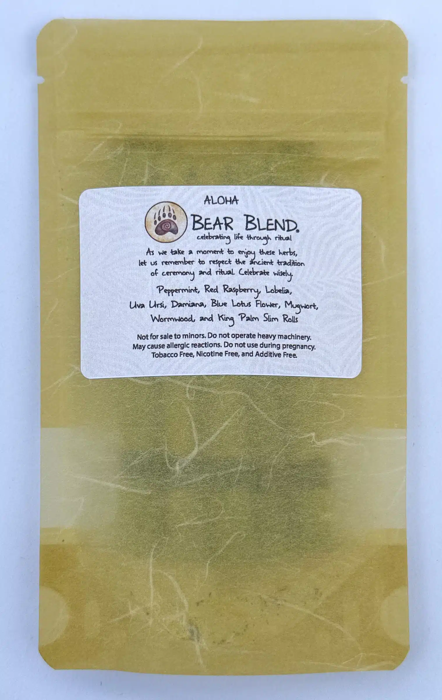 King-Palm-Aloha-Back - Bear Blend