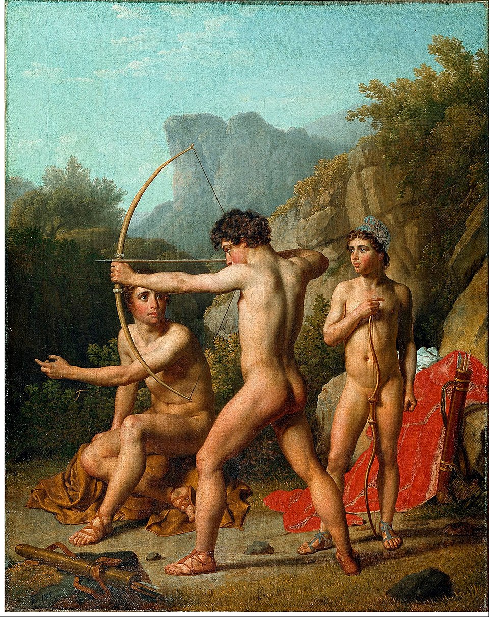 960px-Christoffer_Wilhelm_Eckersberg_-_Three_Spartan_boys_practising_archery_-_Google_Art_Project