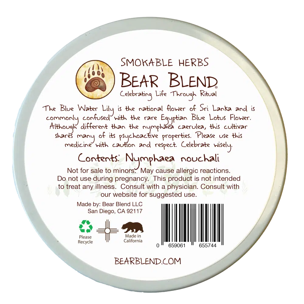 Blue-Water-Lily-NonOG-Back - Bear Blend